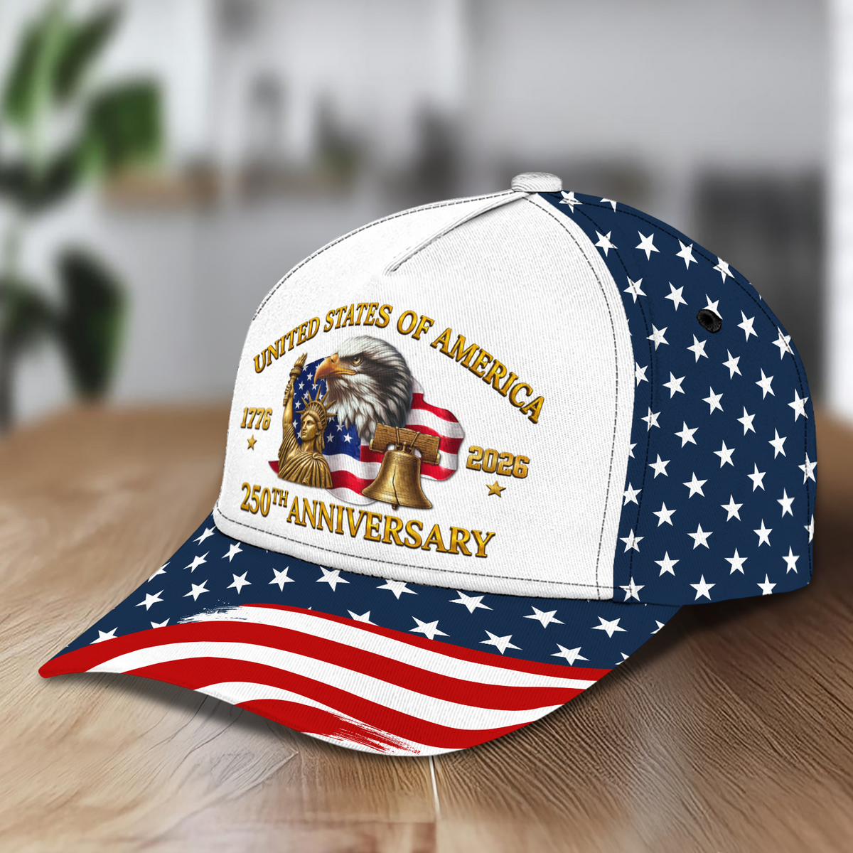 Personalized 250th Anniversary USA 1776–2026 Patriotic Classic Cap HA75 921170