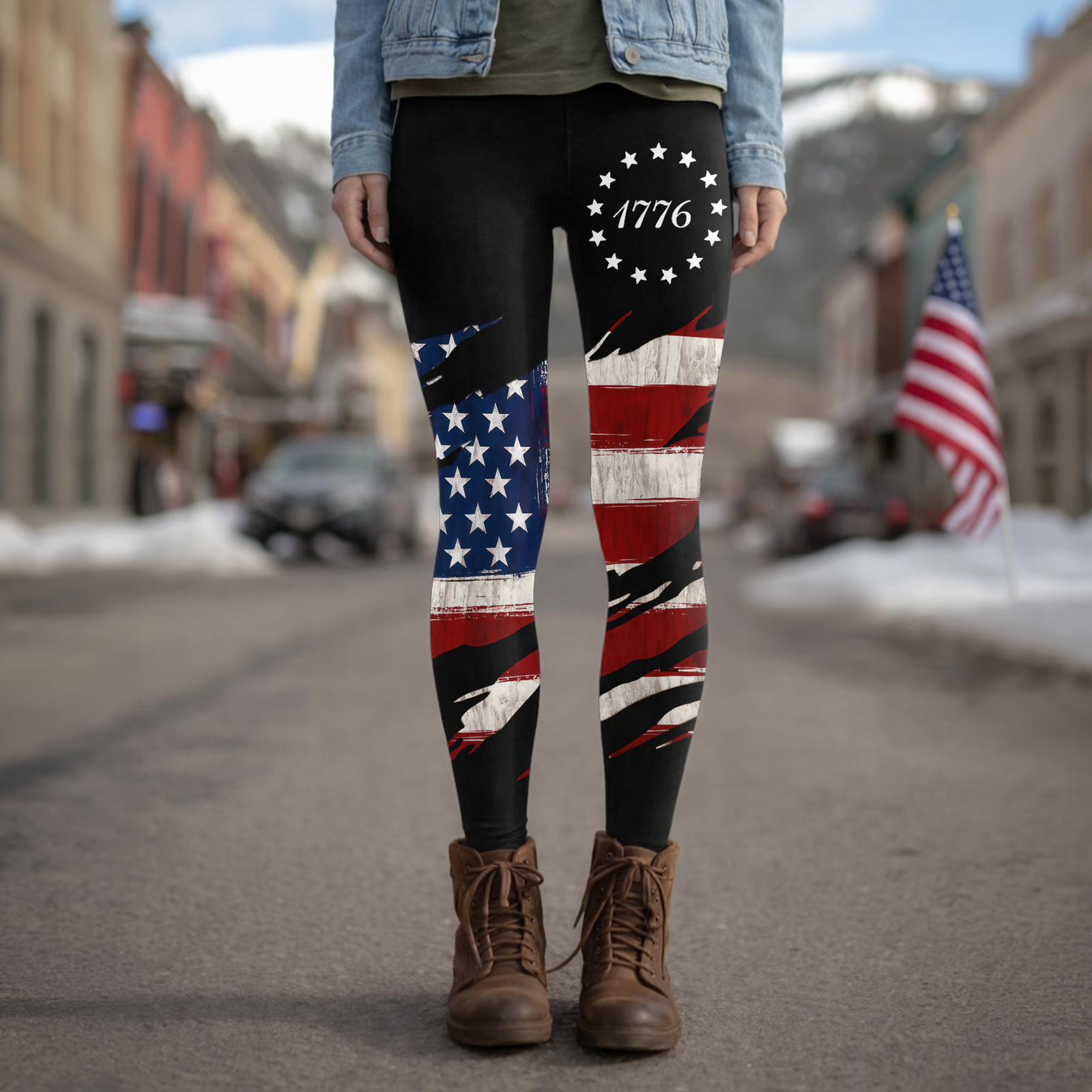 Personalized USA Flag 1776 Patriotic Legging HO82 902216