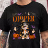 Custom Dog Photo Halloween Dark Shirt, Personalized Gift for Dog Lovers CH07 180160