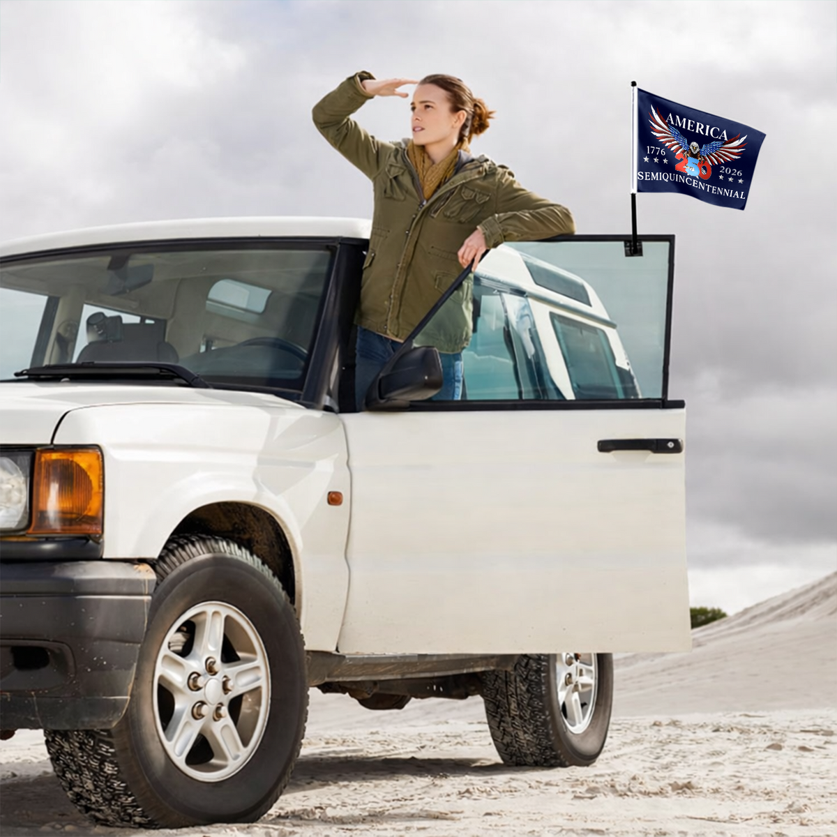 250 Years America Semiquincentennial Car Flag HA75 898864