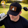 Personalized Vintage Photo Dad, Mom Leather Patch Cap HA75 921506