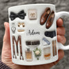 Personalized Wedding Bride & Groom 3D Inflated Effect Printed Mug Gift for Bride, Groom, Newlywed Couple TH10 170581