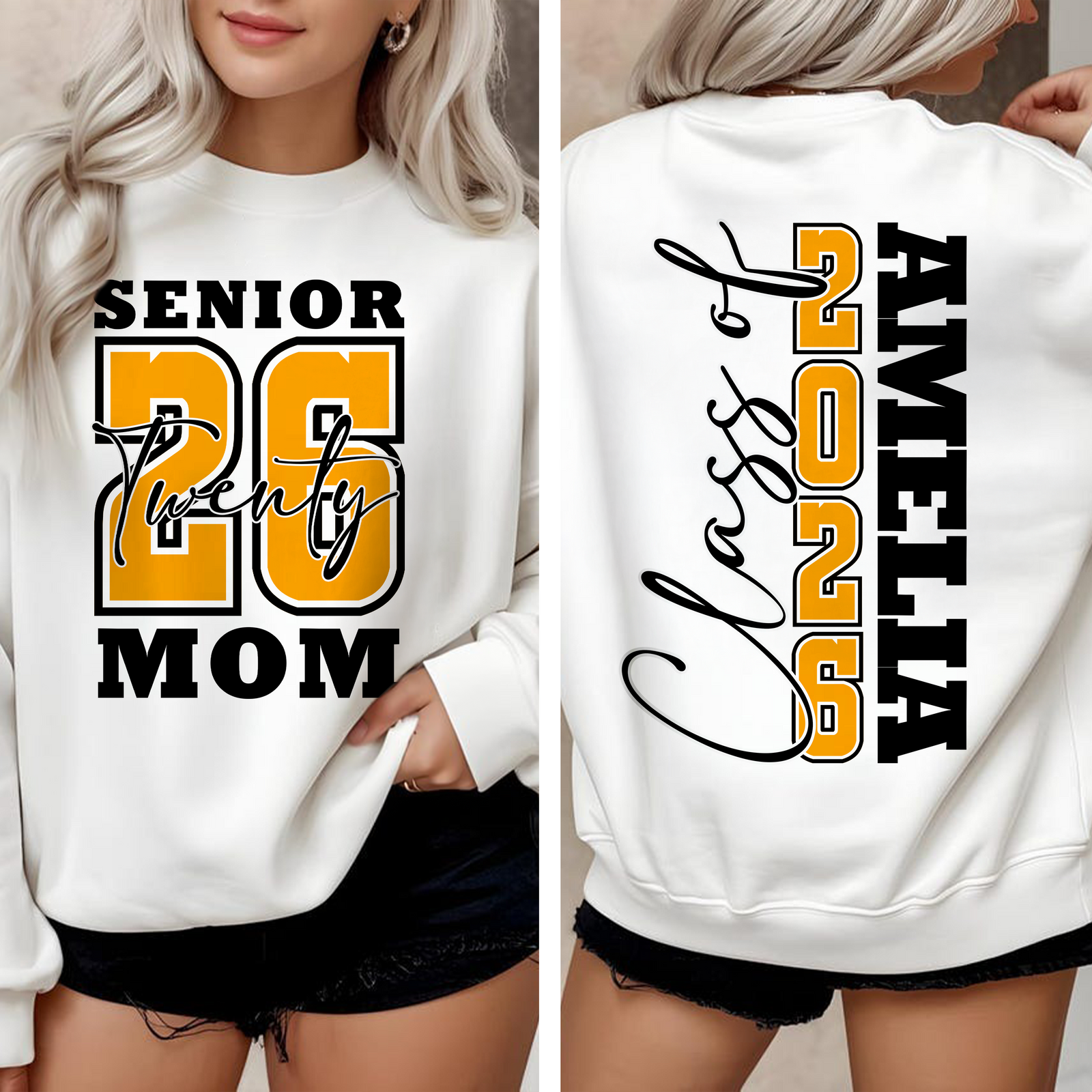 Personalized Congratulations Graduation Senior 2026 Front And Back Shirt TH10 169003
