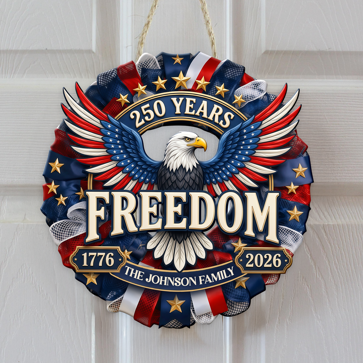 America 250 Years of Freedom 1776–2026 Anniversary Door Sign HA75 920762