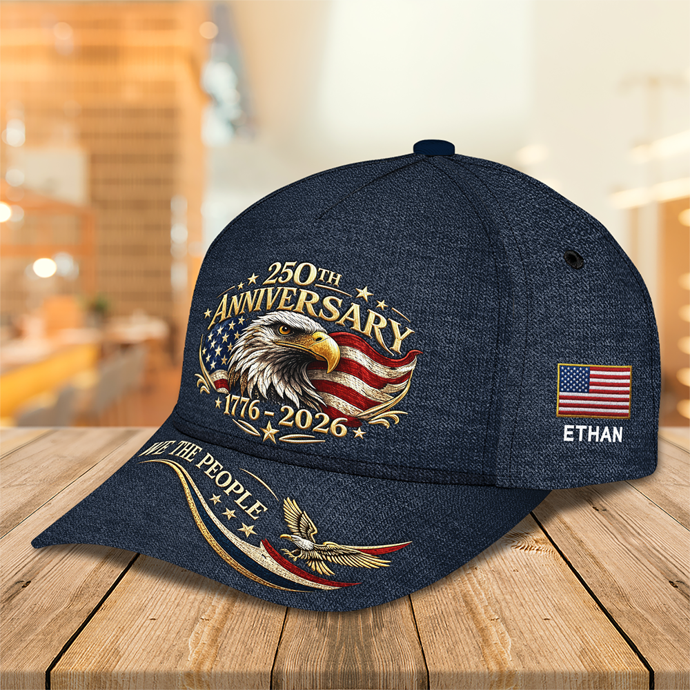 Personalized 250th Anniversary 1776-2026 We The People Classic Cap HA75 921186
