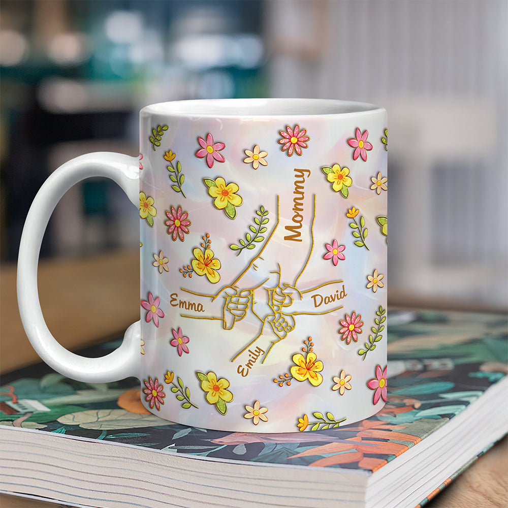 Personalized Name Mother's Day 3D Inflated Effect Mug Gifts For Mom, Grandma HA75 920710