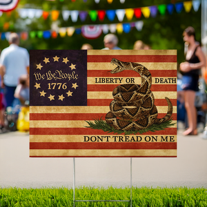 Don't Tread On Me America Flag We The People Yard Sign CH07 899148