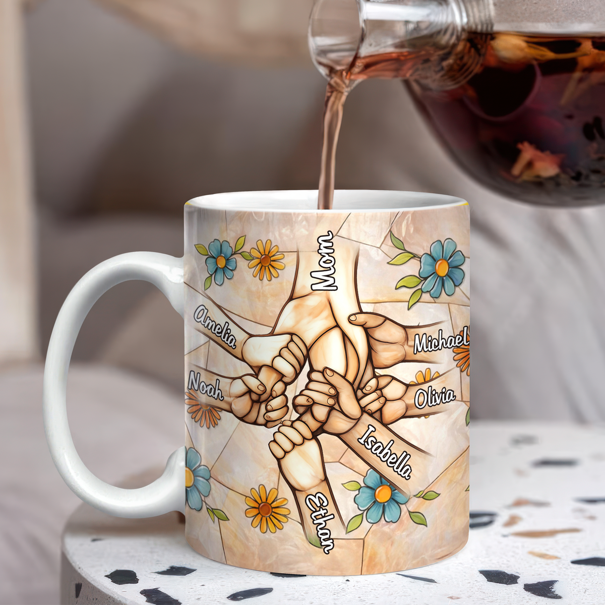 Custom 3D Inflated Effect Printed Mug - Personalized Mother's Day Gifts For Mom, Grandma TH10 898749