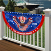 Personalized Family Name 1776-2026 250 Years Birthday America Non-Pleated Fan Flag HA75 920184