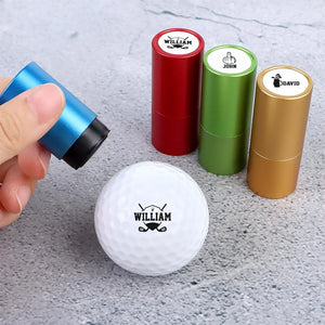 Personalized Golf Ball Stamp Box Gift for Golfer, Golf Ball Marker HA75 898444