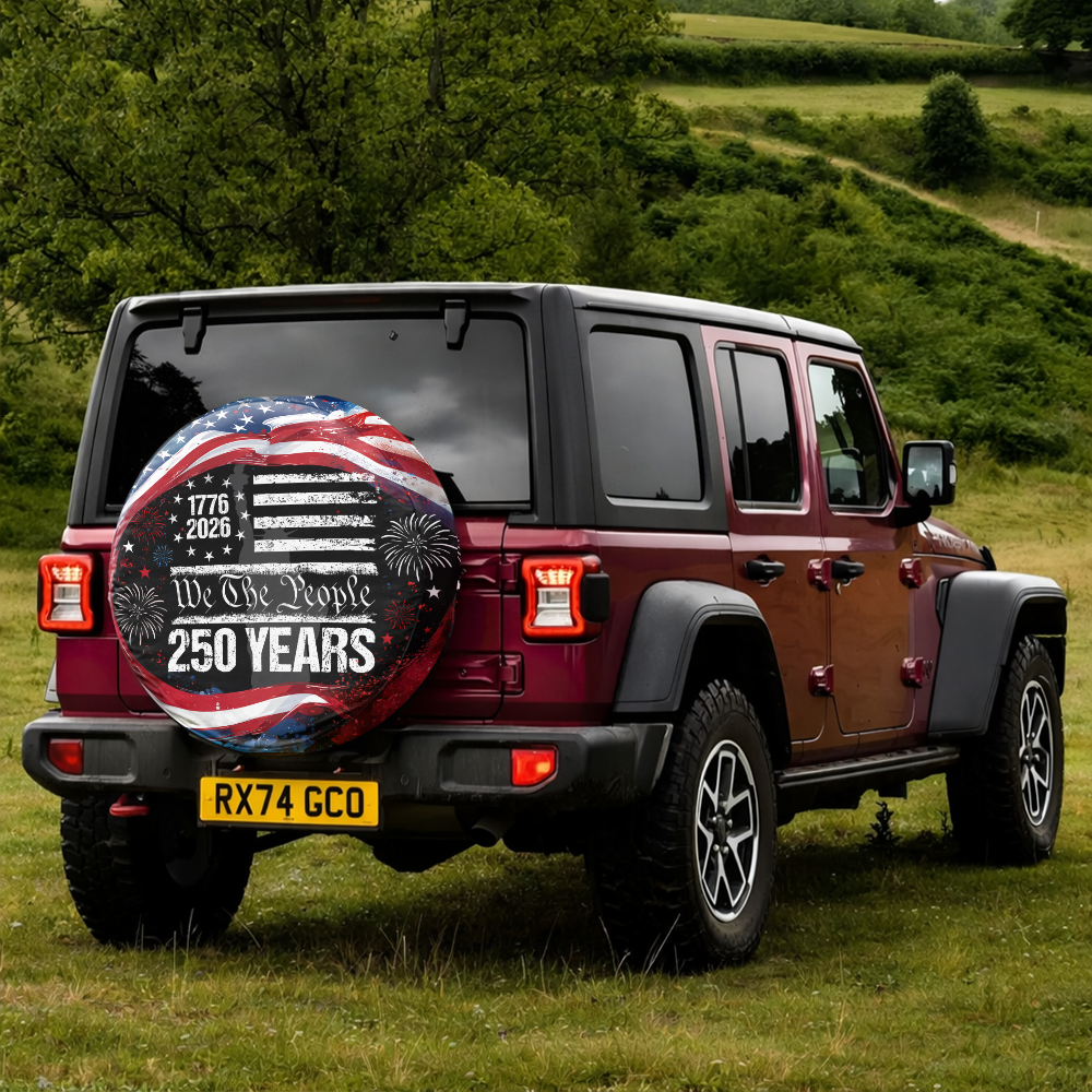 250 Years USA 250th Birthday 1776-2026 Eagle Tire Cover Gift for Family HA75 898592