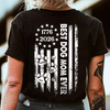 Custom Name Best Dog Mom, Dog Dad Ever Paw American Flag Back Shirt LM32 899517