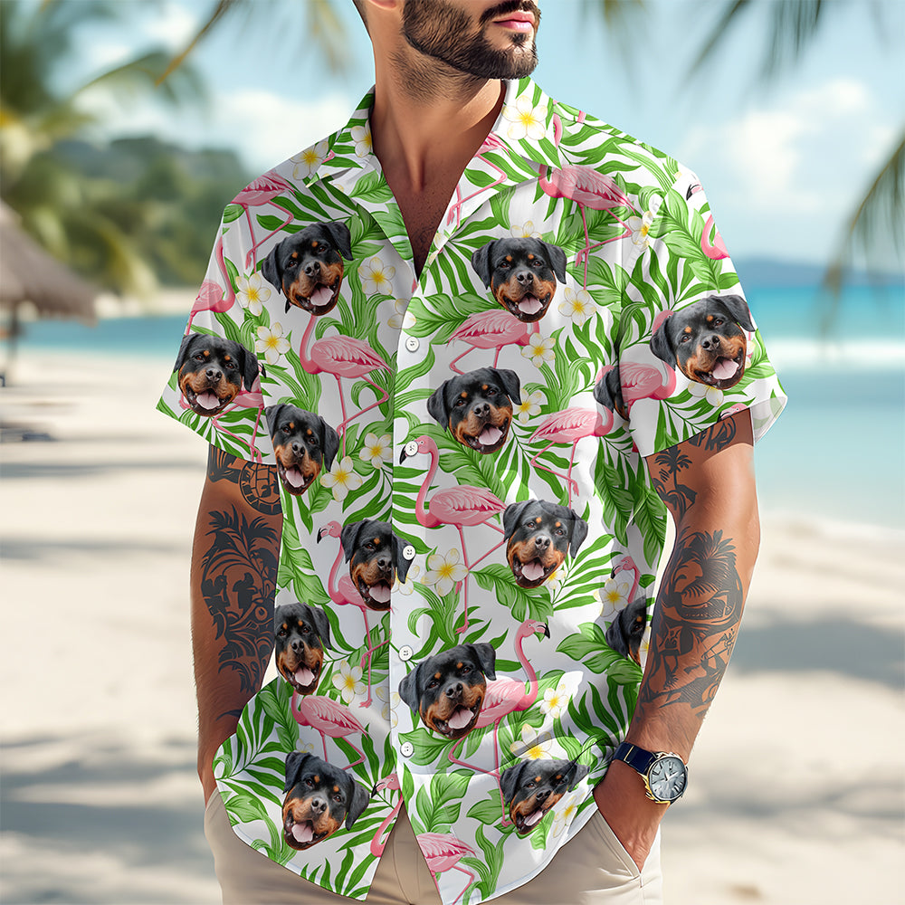 Custom Dog Cat Face Hawaii Shirt Personalized Aloha Shirt HA75 921120