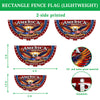 Personalized USA Eagle Patriotic 250th Anniversary Non-Pleated Fan Flag LM32 669345
