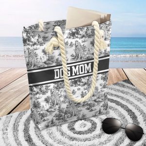 Personalized Dog Toile De Jouy Beach Tote Bag Gift For Dog Lovers HO82 894196