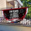 Custom 250 Years USA 250th Birthday 1776-2026 Eagle Non-Pleated Fan Flag HA75 920288