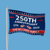 Custom Family Name 250th Anniversary 1776-2026 House Flag HA75 921142