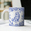 Custom Dog Breeds Chinoiserie Toile De Jouy Style Personalized Mug Gift For Dog Lovers HA75 892550