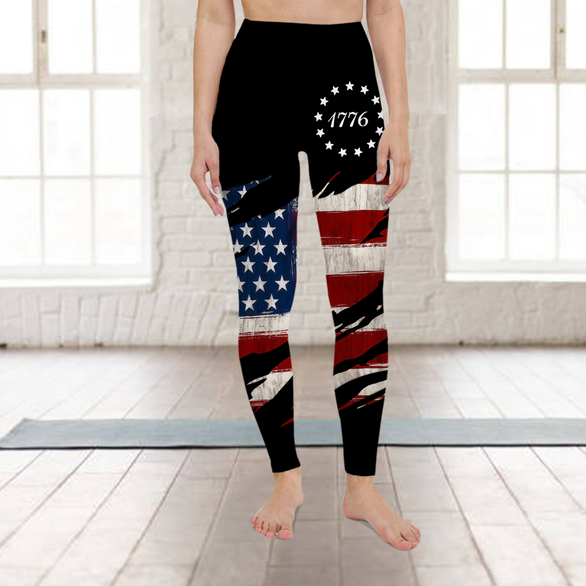 Personalized USA Flag 1776 Patriotic Legging HO82 902216