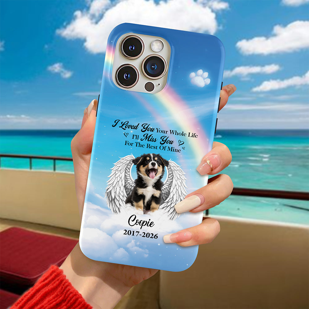 Custom Photo Loss Of Dog - Personalized Pet Memorial Phone Case HA75 920500