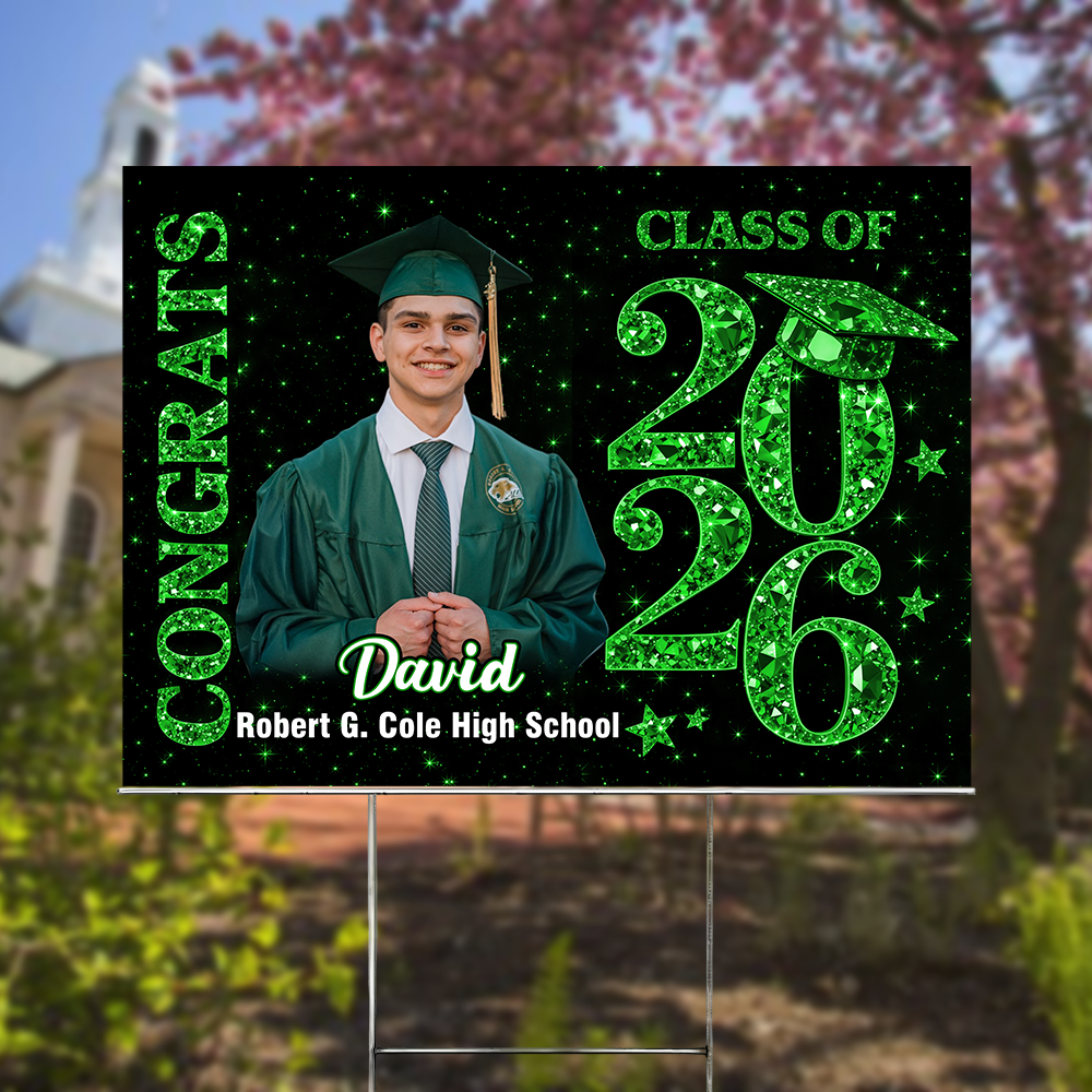 Personalized Congrats Graduate Class Of 2026 Yard Sign HO82 901344