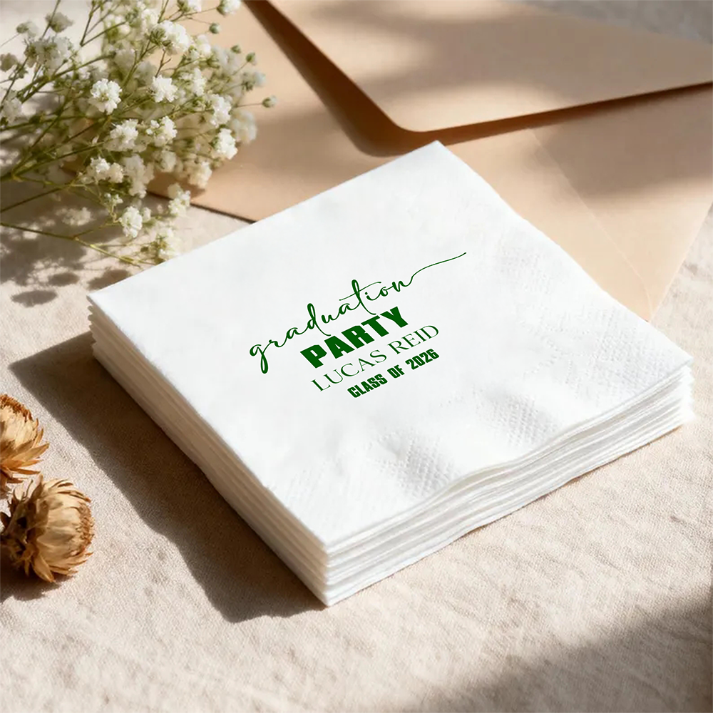 Custom Name Class Of 2026 Napkins For Graduation Party TH10 169653