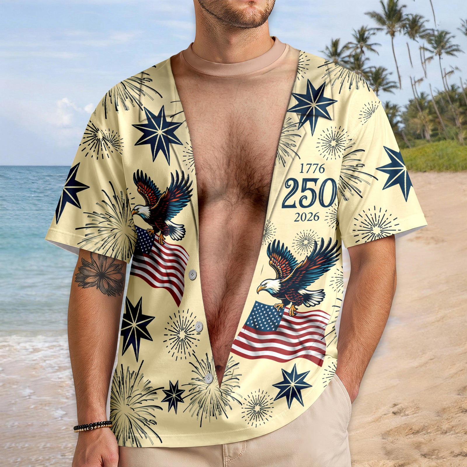 Personalized USA 250 Anniversary Eagle 1776-2026 Funny 3D Shirt TH10 170499