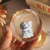 Custom Photo First Mother's Day As My Mom Crystal Ball LED Night Light LM32 899807