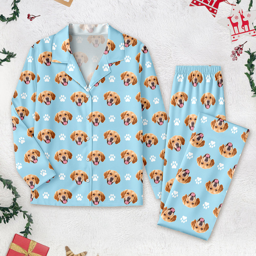 Custom Pet Photo Christmas Pajamas for Pet Lovers TH10 170747