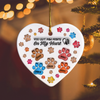You Left Paw Prints On My Heart 3D Inflated Effect Heart Shaped Ceramic Ornament Personalized Gift HA75 897182