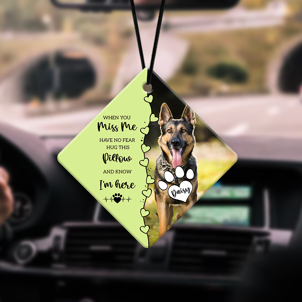 Custom Pet Photo Memorial Car Hanging Gift For Pet Lovers TH10 898471