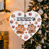 You Left Paw Prints On My Heart 3D Inflated Effect Heart Shaped Ceramic Ornament Personalized Gift HA75 897182