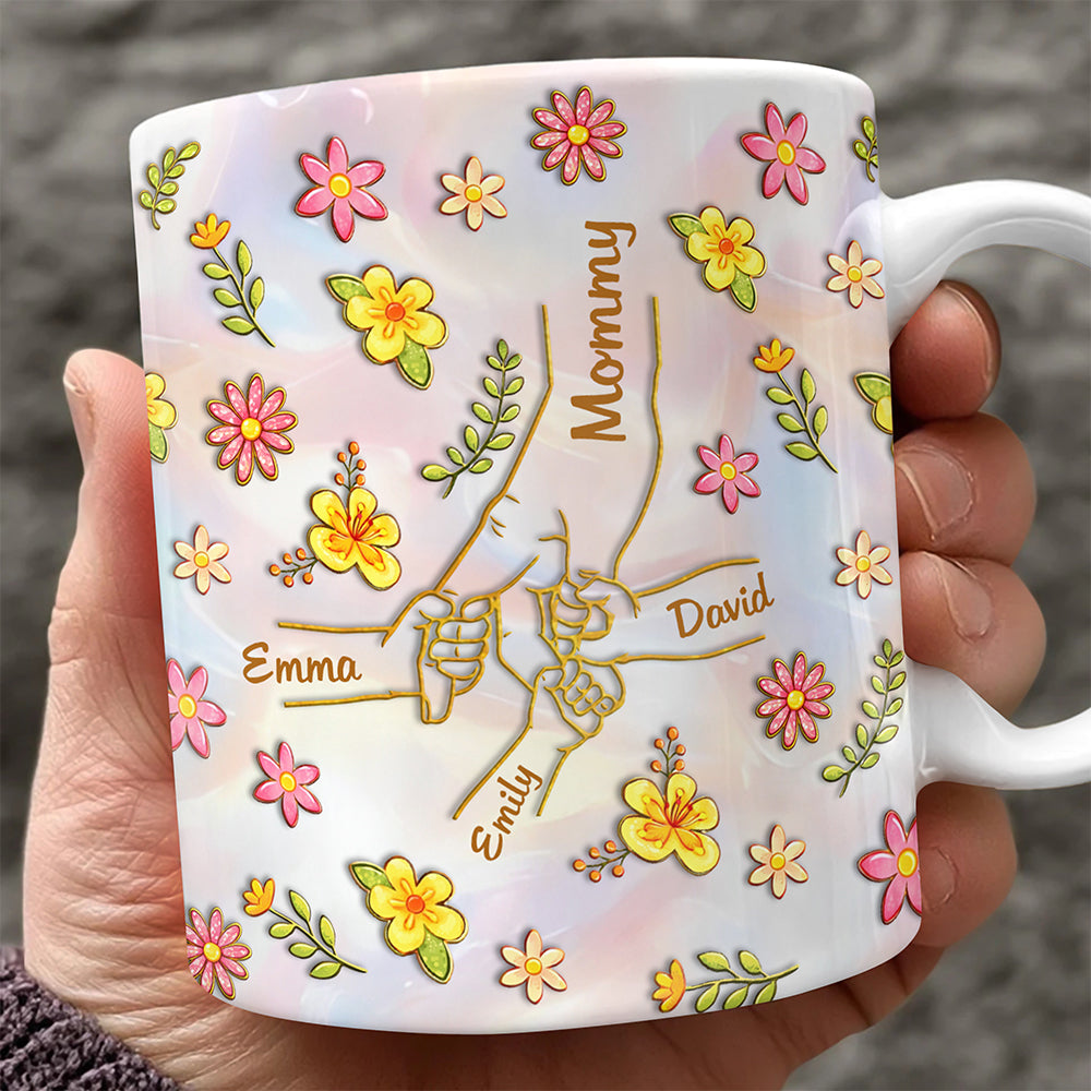 Personalized Name Mother's Day 3D Inflated Effect Mug Gifts For Mom, Grandma HA75 920710