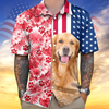 Custom Dog Cat Photo With American Flag Hawaii Shirt Gift for Pet Lovers TH10 169357