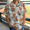 Custom Dog Photo Hawaiian Style Baseball Jersey Shirt For Dog Lovers HO82 894260