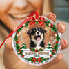 Custom Dog Cat Photo First Christmas Glass Ornament Gift For Pet Lovers HA75 919170