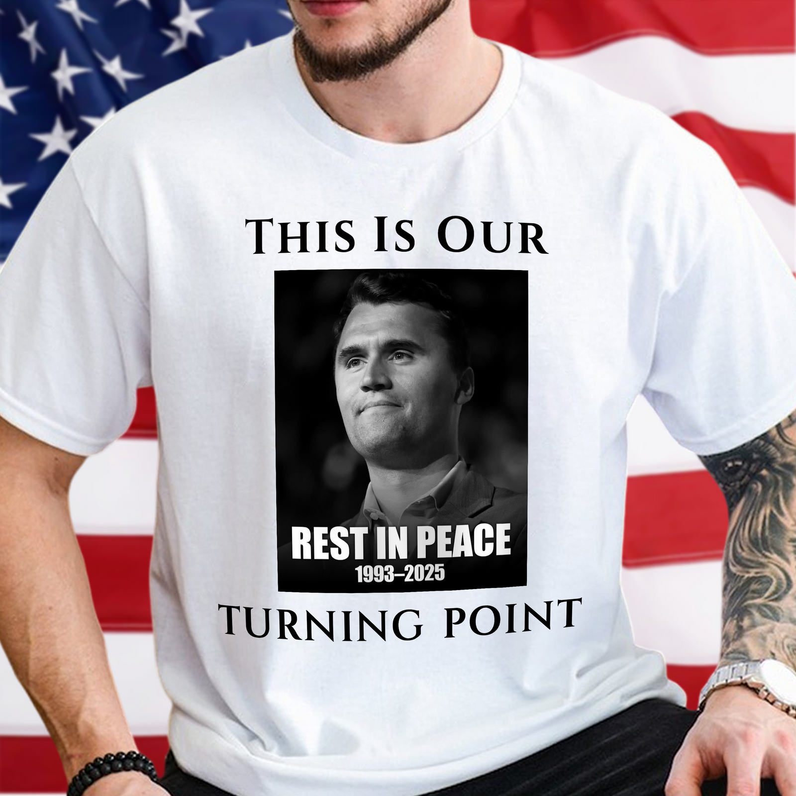 Rest In Peace Charlie Kirk' Tribute Bright Shirt TH10 64381