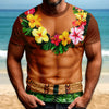Personalized Men Hawaiian Abs Muscle, Hairy Body Funny 3D Shirt HA75 921838