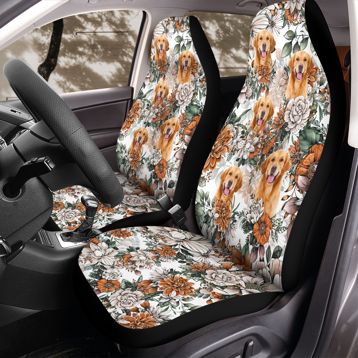 Custom Photo Floral Aloha Pattern Hawaiian Car Seat Cover HO82 902394