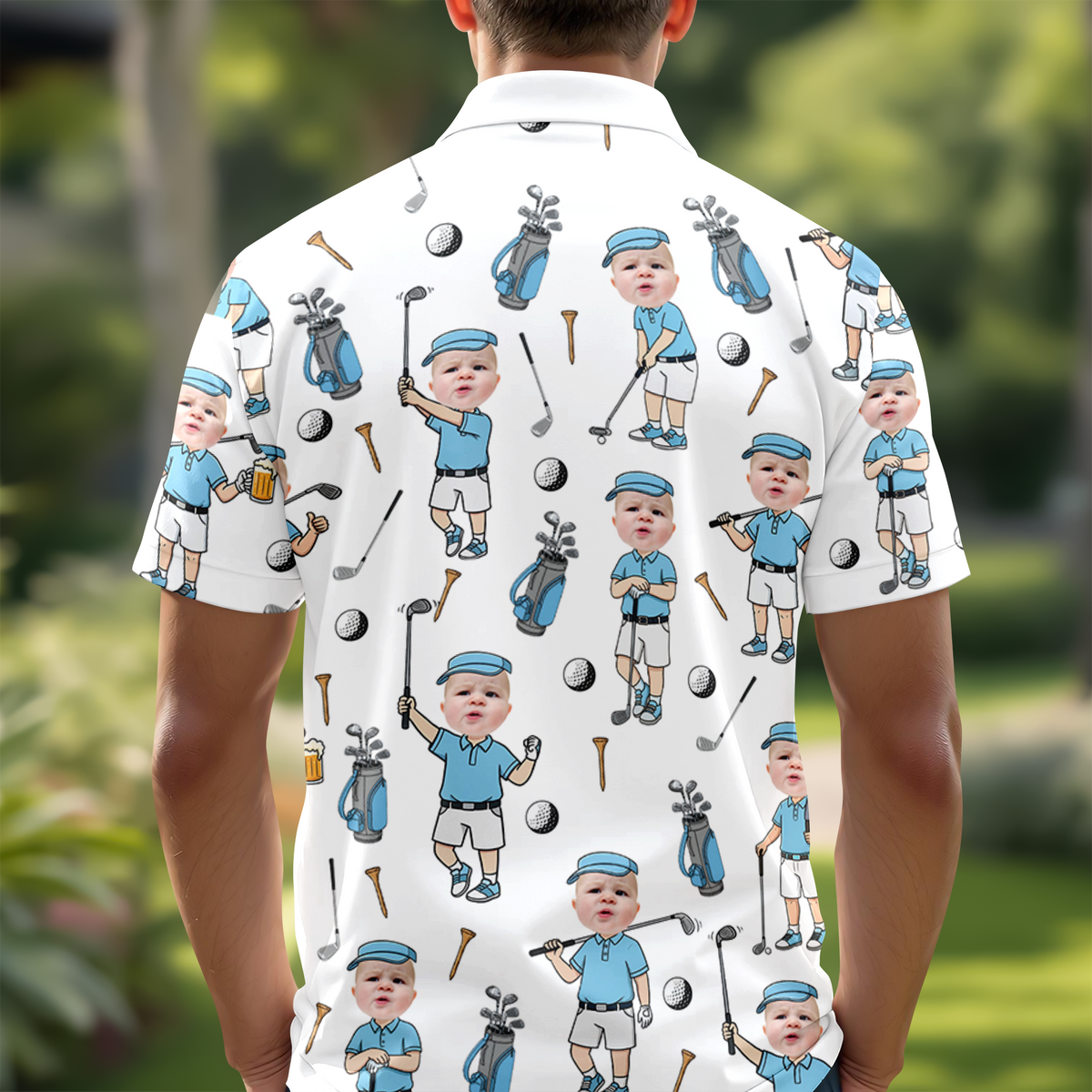 Custom Kid Photo Golf Polo Shirt Gift For Golf Lover TH10 169869