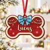 Custom Name Dog Bone Christmas Layer Wood Ornament Holiday Gift for Dog Lovers LM32 670099
