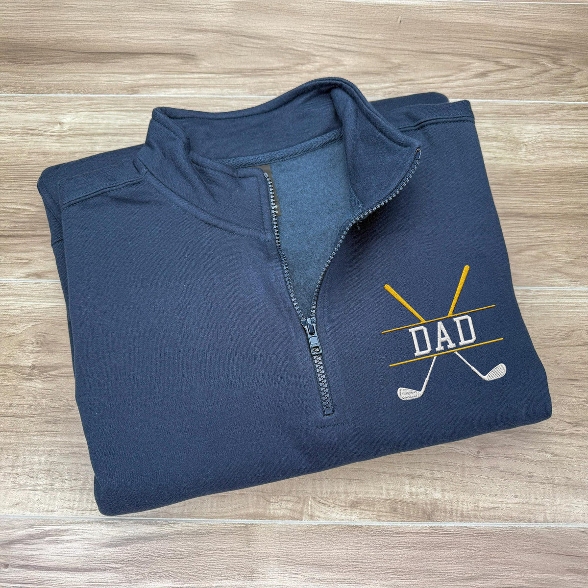 Personalized Name Embroidered Golf Quarter Zip Sweater, Unique Enthusiast Gift HA75 898616