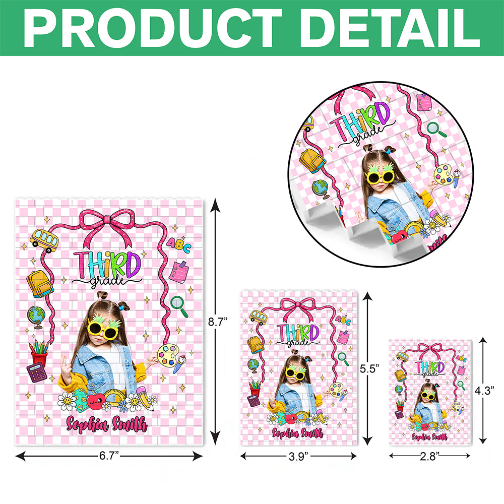 Custom Kid Photo Building Brick Blocks With Grade - Personalized Gift For Kids HA75 921640