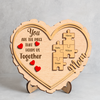 Custom Kids' Names You Are The Piece That Holds Us Together 2-Layered Wooden Plaque Mother's Day Gift CH07 910904