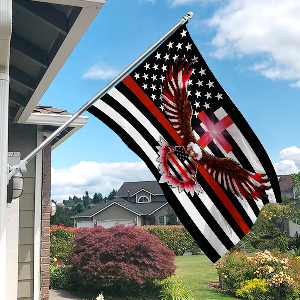 Custom American Flag With Family Name  - Personalized Banner House Flag LM32 897225