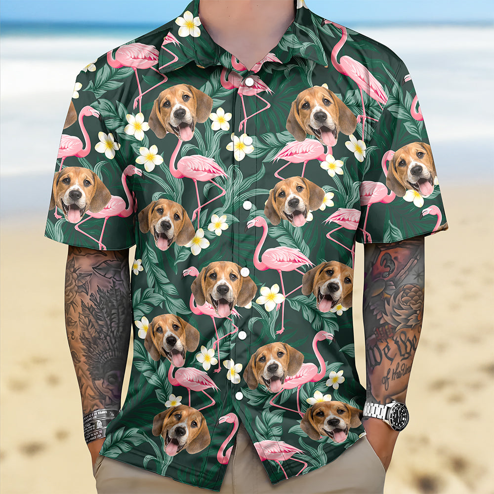 Custom Dog Cat Face Hawaii Shirt Personalized Aloha Shirt HA75 921120