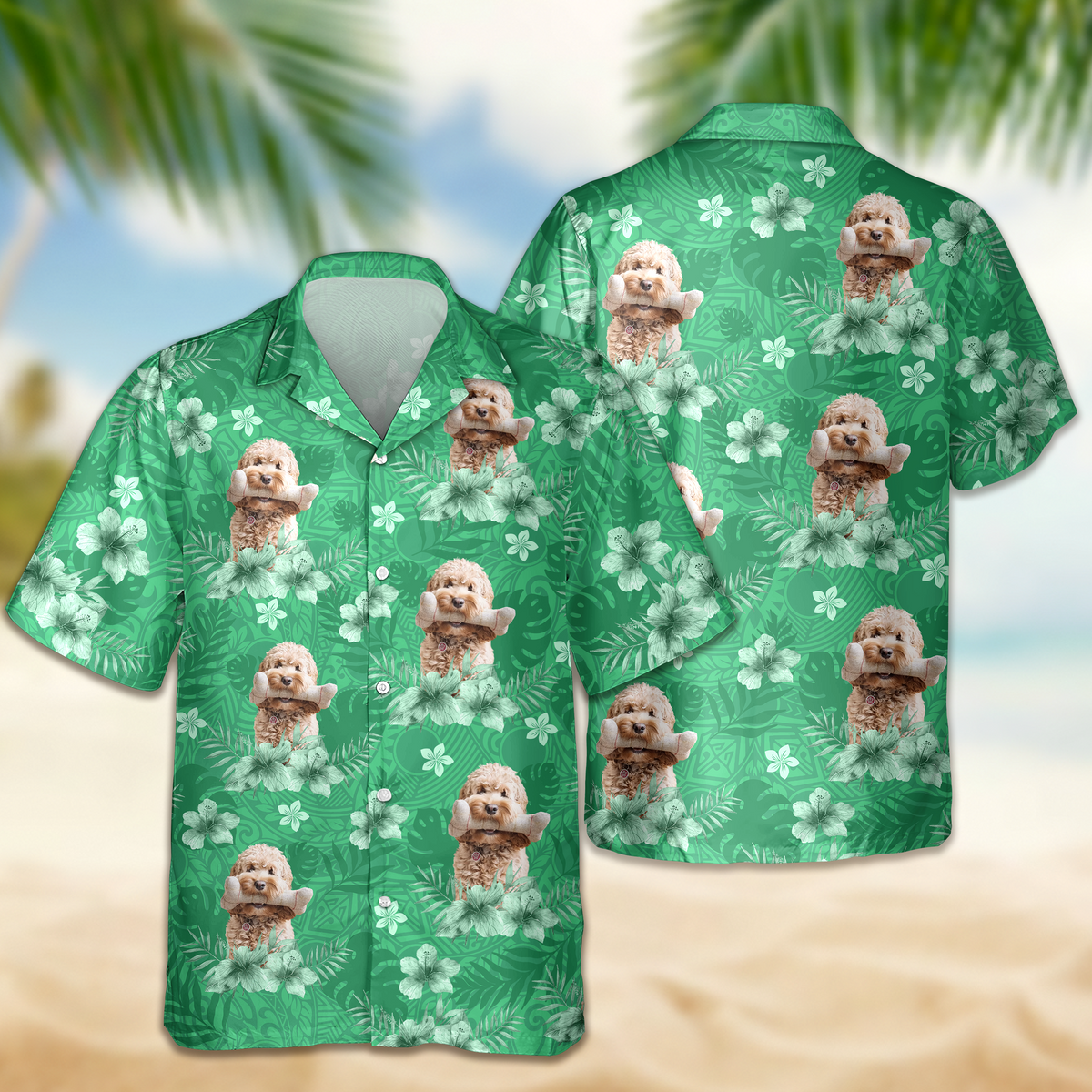 Custom Photo Dog Lovers Summer Tropical Vibe - Personalized Hawaiian Shirt LM32 893685