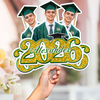 Custom Photo Class of 2026 Graduation Face Fan Party Decoration CH07 910988