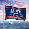 Custom Family Name 250th Anniversary 1776-2026 House Flag HA75 921142