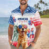 Personalized America Dog Dad Hawaii Shirt LM32 899111